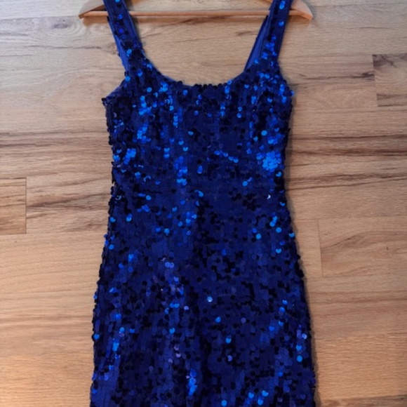 Bardot Agneta Mini Dress In Blue - Picture 2 of 5